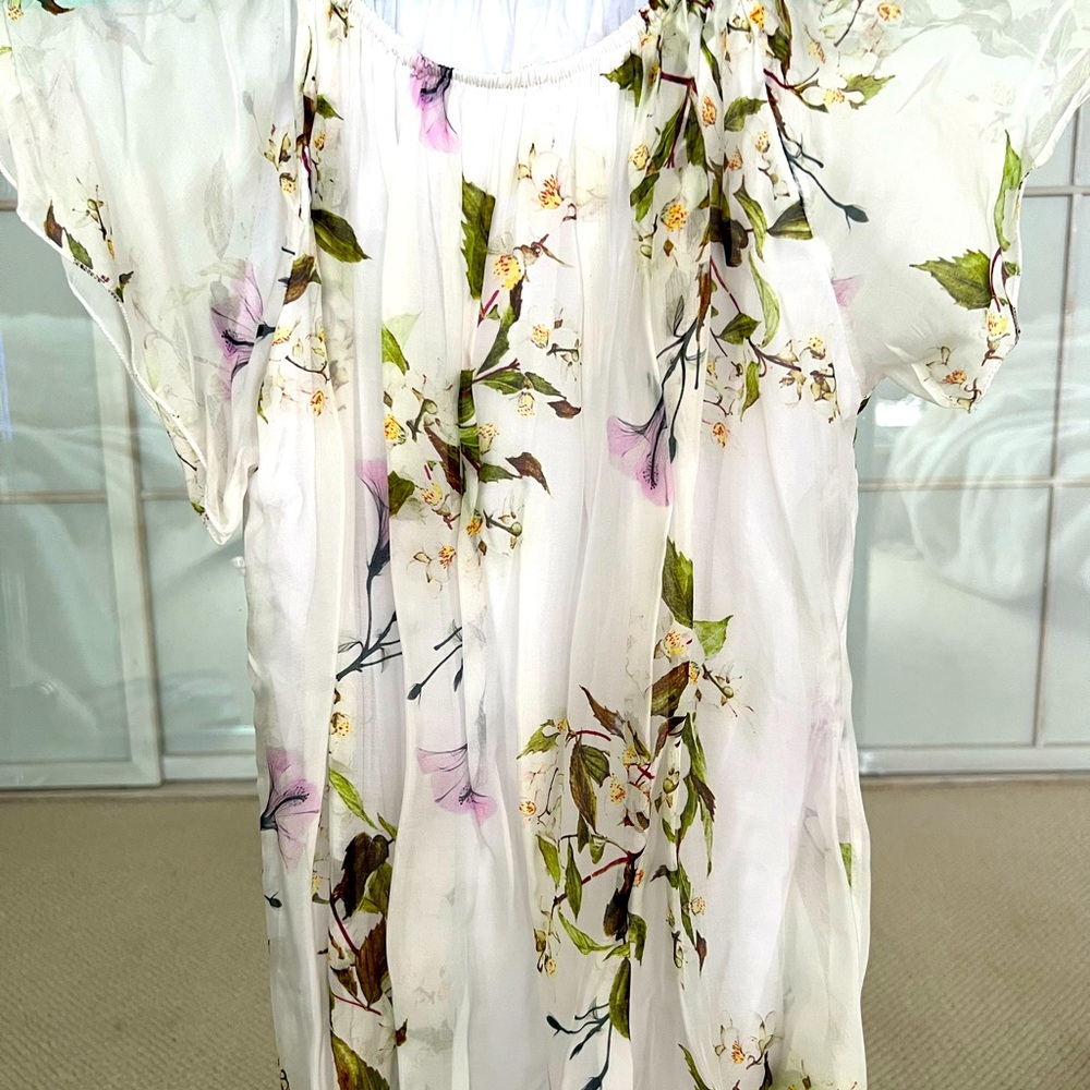Summer Breeze Chiffon Floral Blouse